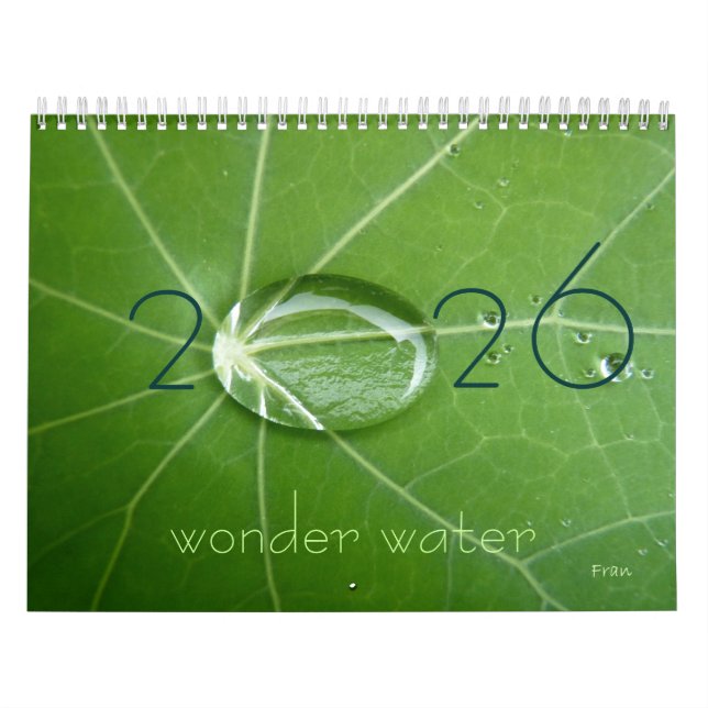 wonder water 2026 calendar (Cover)