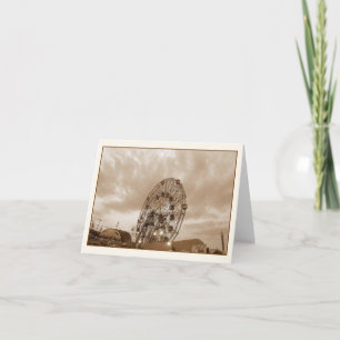 Wonder Wheel at Twilight Blank Note Card