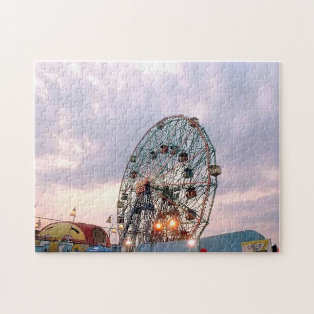 'Wonder Wheel at Twilight' Jigsaw Puzzle (Horizontal)