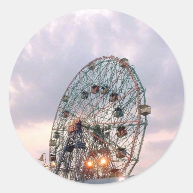 'Wonder Wheel at Twilight' Stickers (Front)