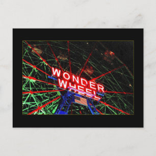 Wonder Wheel Neon (Coney Island, NY) postcard