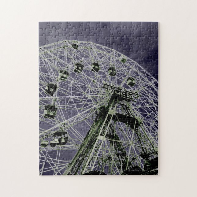 Wonder Wheel Psychedelic Jigsaw Puzzle (Vertical)