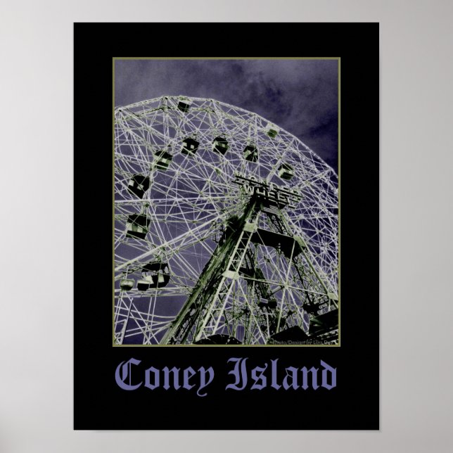 Wonder Wheel Psychedelic Poster (Front)