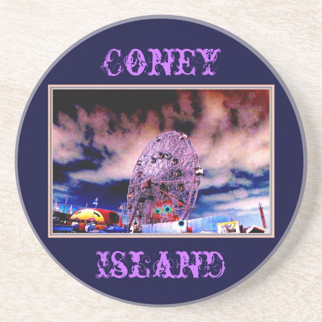'Wonder Wheel & Sky' Coaster (Front)