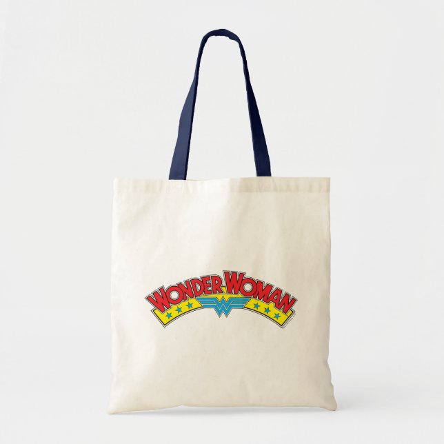 Wonder Woman 1987 Comic Book Logo Tote Bag (Front)