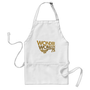 Wonder Woman 75th Anniversary Gold Logo Standard Apron