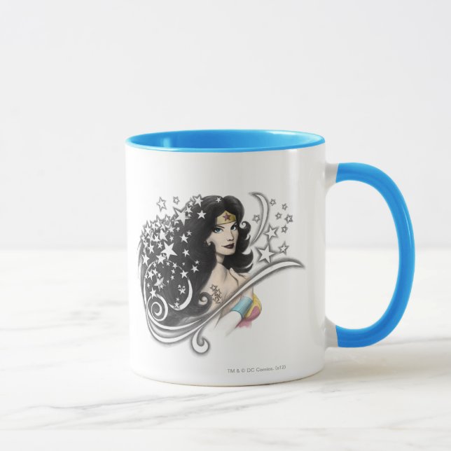Wonder Woman and Stars Mug (Right)