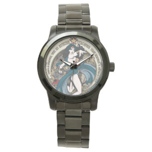 Wonder Woman Art Nouveau Panel Watch