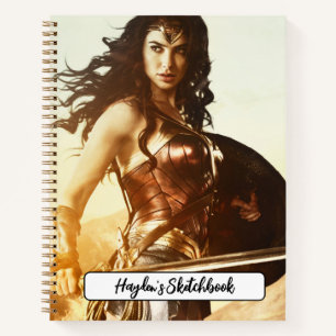 Wonder Woman At Sunset Drawing Notebook