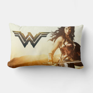 Wonder Woman At Sunset Lumbar Pillow