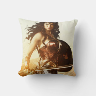 Wonder Woman At Sunset Throw Pillow