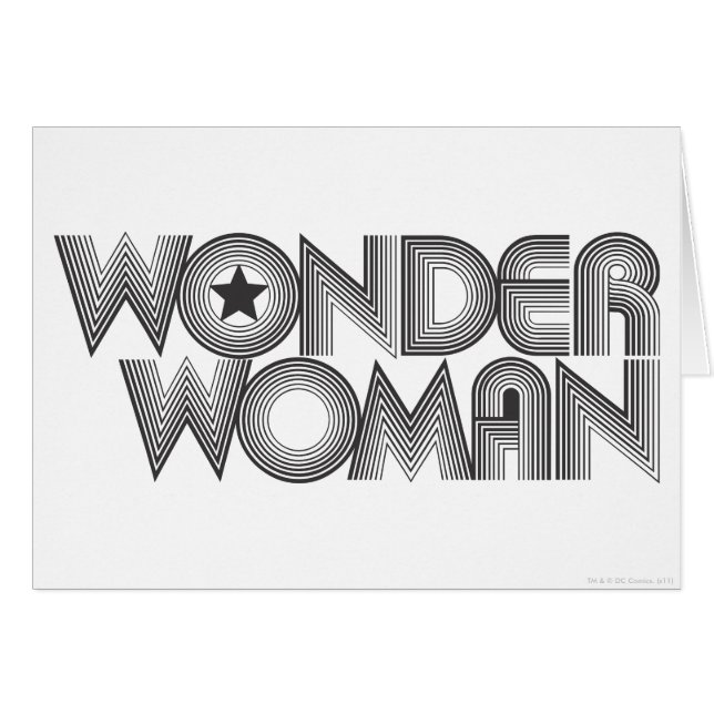 Wonder Woman B&W Logo 3 (Devant horizontal)