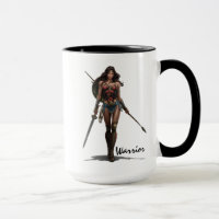 Wonder Woman Battle-Ready Comic Art