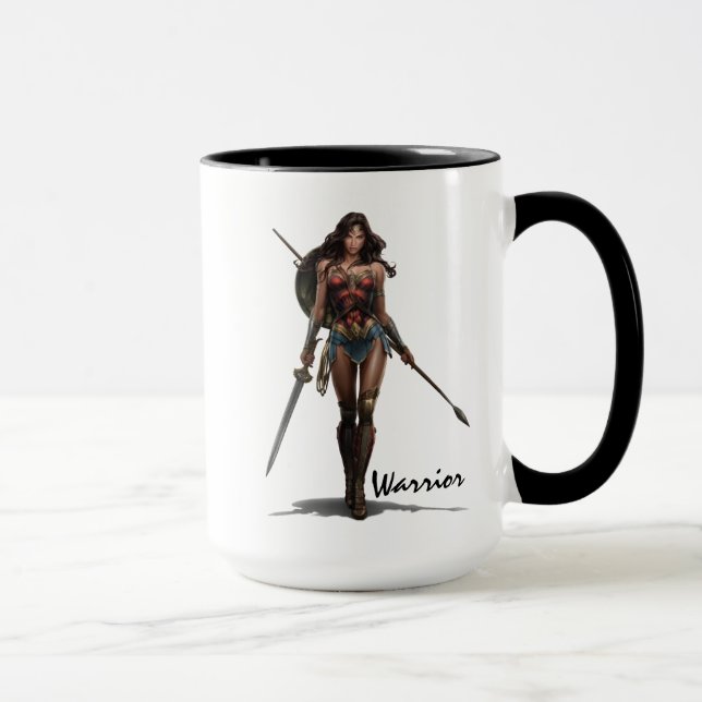 Wonder Woman Battle-Ready Comic Art Mug (Right)