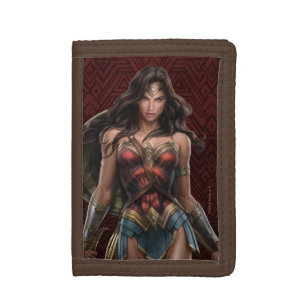 Wonder Woman Battle-Ready Comic Art Tri-fold Wallet