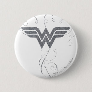 Wonder Woman   Beauty Bliss Logo 2 Inch Round Button