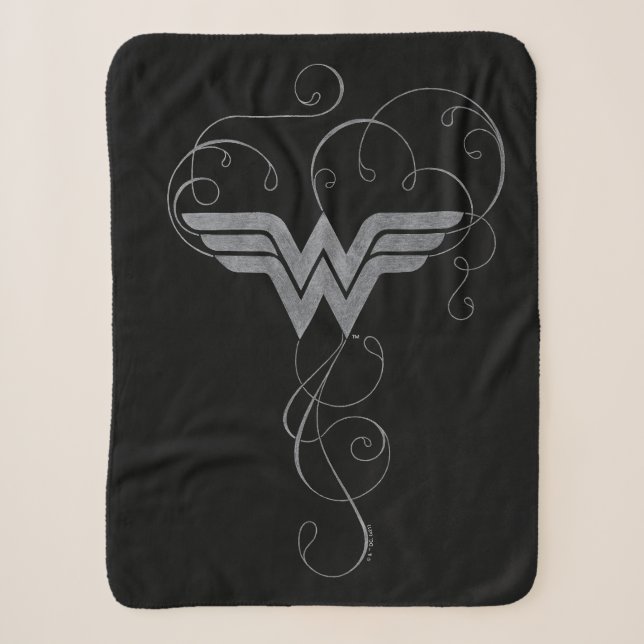 Wonder Woman | Beauty Bliss Logo Sherpa Blanket (Front)
