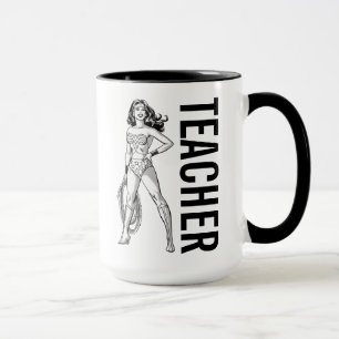 Wonder Woman Black & White Pose Mug