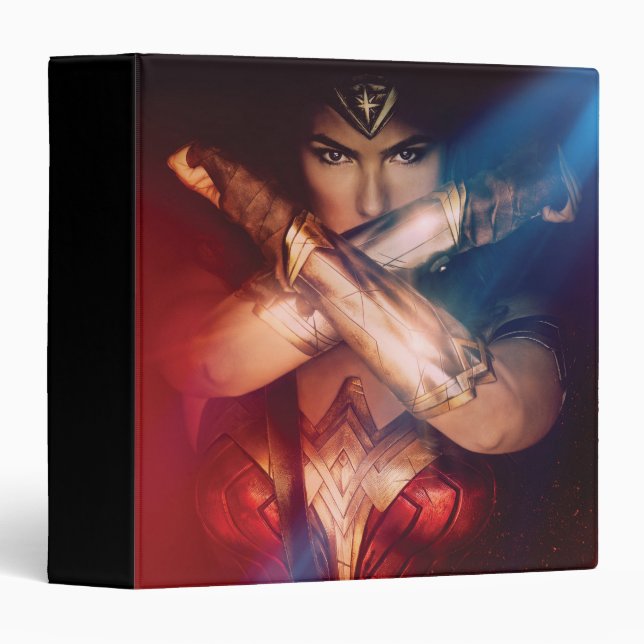 Wonder Woman Blocking With Bracelets Binder (Front/Spine)