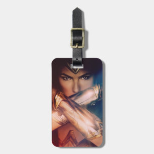 Wonder Woman Blocking With Bracelets Luggage Tag