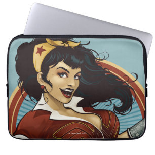 Wonder Woman Bombshell Name Graphic Laptop Sleeve