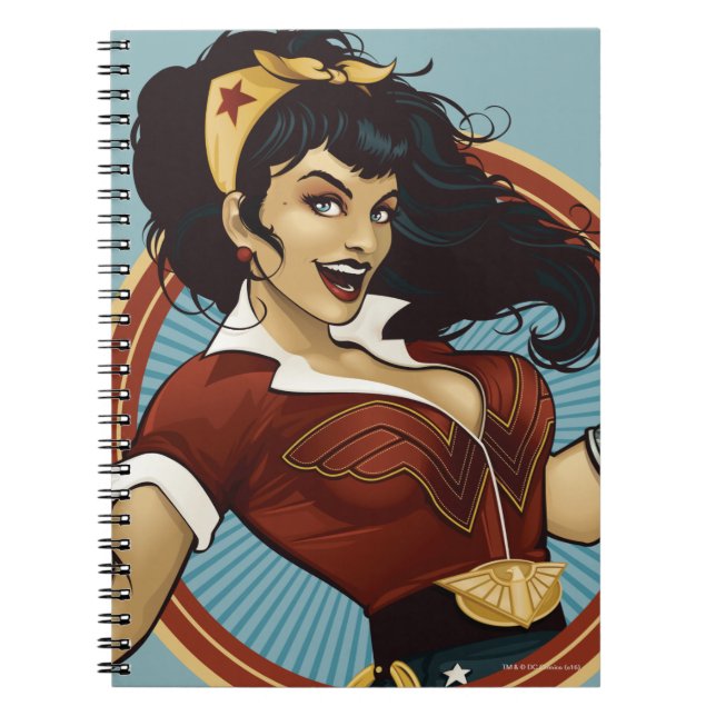 Wonder Woman Bombshell Name Graphic Notebook (Front)