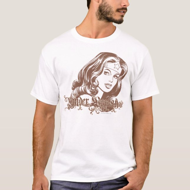 Wonder Woman Brown T-Shirt (Front)