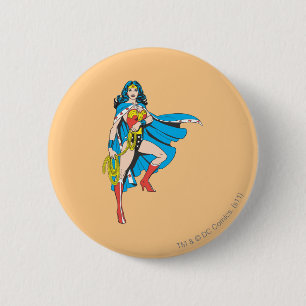 Wonder Woman Cape 2 Inch Round Button