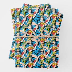Wonder Woman Cape Wrapping Paper Sheet