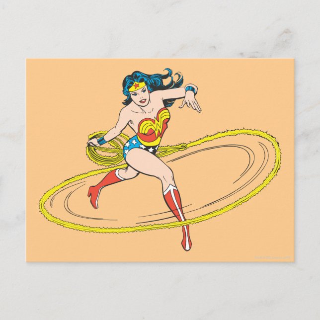 Wonder Woman Circled with Lasso Postcard (Front)