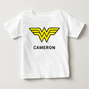 Wonder Woman Classic Logo Add Your Name Baby T-Shirt