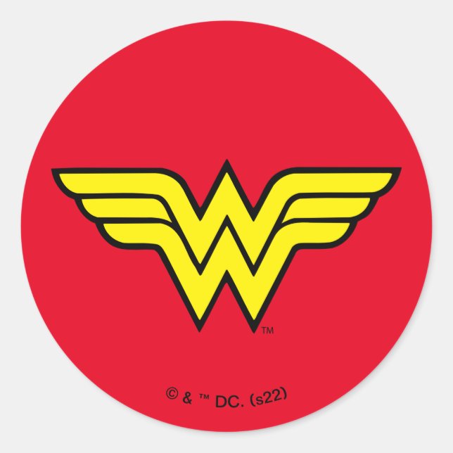 Wonder Woman | Classic Logo Classic Round Sticker (Front)
