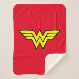 Wonder Woman Classic Logo Sherpa Blanket
