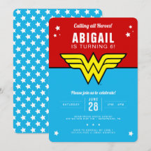 Wonder Woman - Classic Logo Stars Birthday