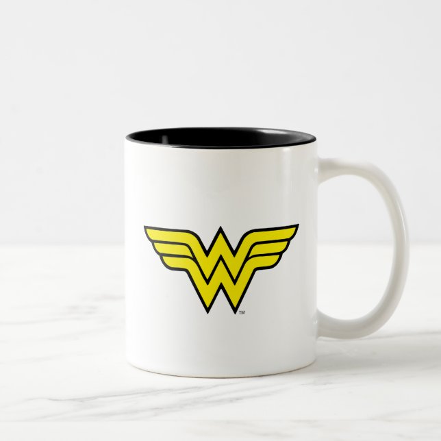 Wonder Woman | Classic Logo Two-Tone Coffee Mug (Right)