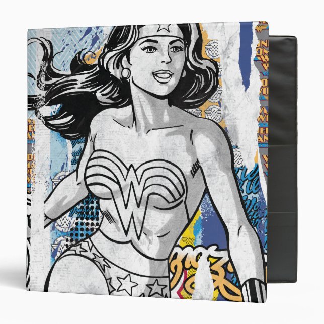 Wonder Woman Collage 4 Binder (Front/Inside)