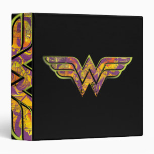 Wonder Woman Colourful Logo Binder