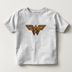 Wonder Woman Colourful Logo Toddler T-shirt