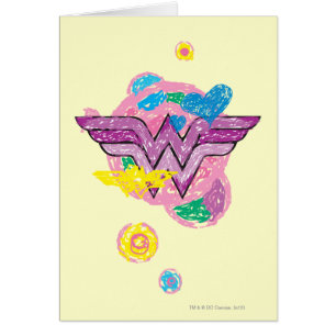 Wonder Woman Colourful Scribbles