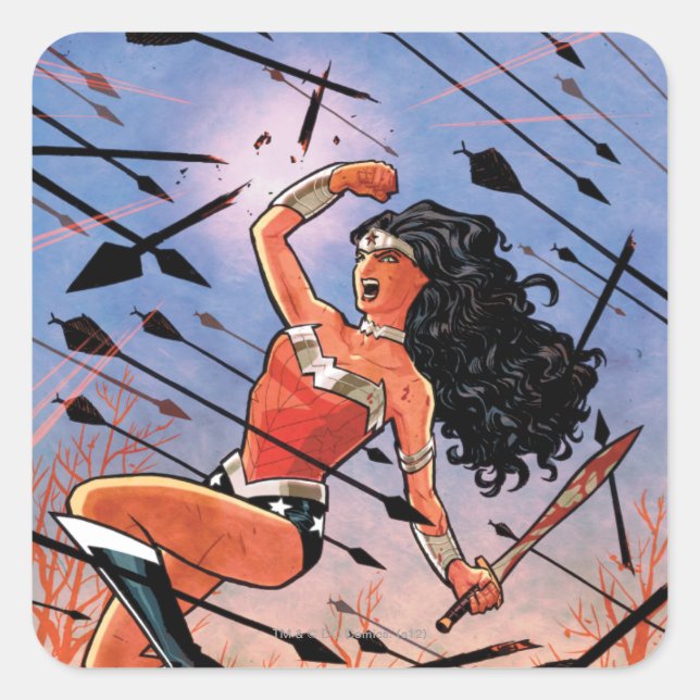 Wonder Woman Cover #1 Square Sticker (Front)