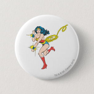 Wonder Woman Cuffs 2 Inch Round Button