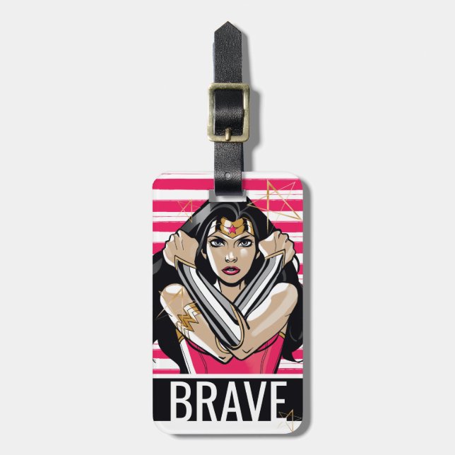 Wonder Woman Defend - Template Luggage Tag (Front Vertical)