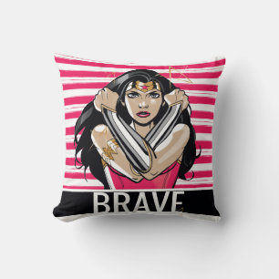 Wonder Woman Defend - Template Throw Pillow