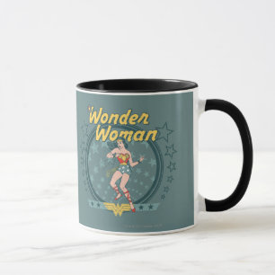 Wonder Woman Distressed Star Design Mug