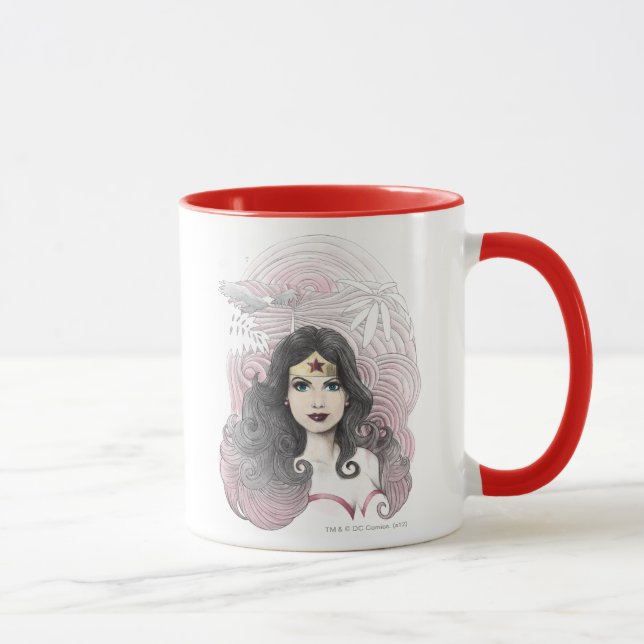 Wonder Woman Eagle and Trees Mug (Right)