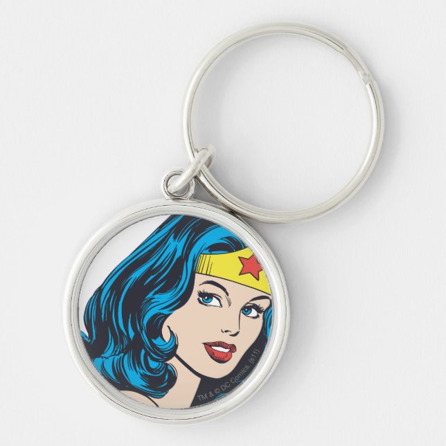 Wonder Woman Face Keychain (Front)