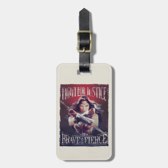 Wonder Woman Fight For Justice Luggage Tag (Front Vertical)