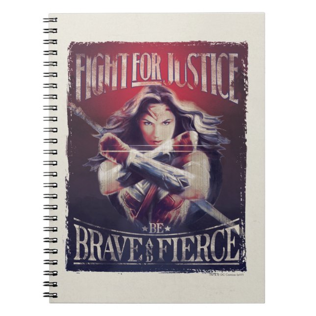 Wonder Woman Fight For Justice Notebook (Front)