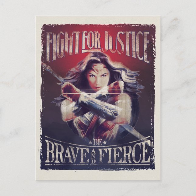 Wonder Woman Fight For Justice Postcard (Front)