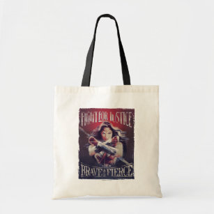 Wonder Woman Fight For Justice Tote Bag